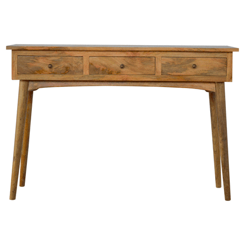 Nordic Style Console Table With 3 Drawers