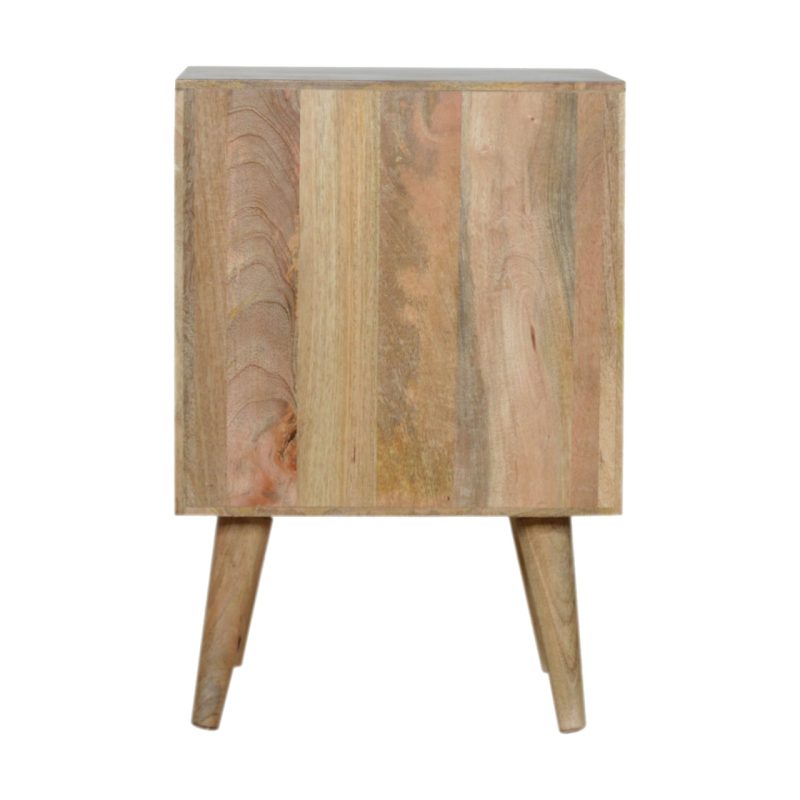 Honeycomb Carved Bedside With 2 Drawers - Image 10