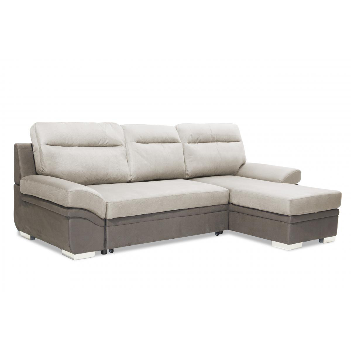 Jessica 2 Seater Sofa With Chaise Linen Grey