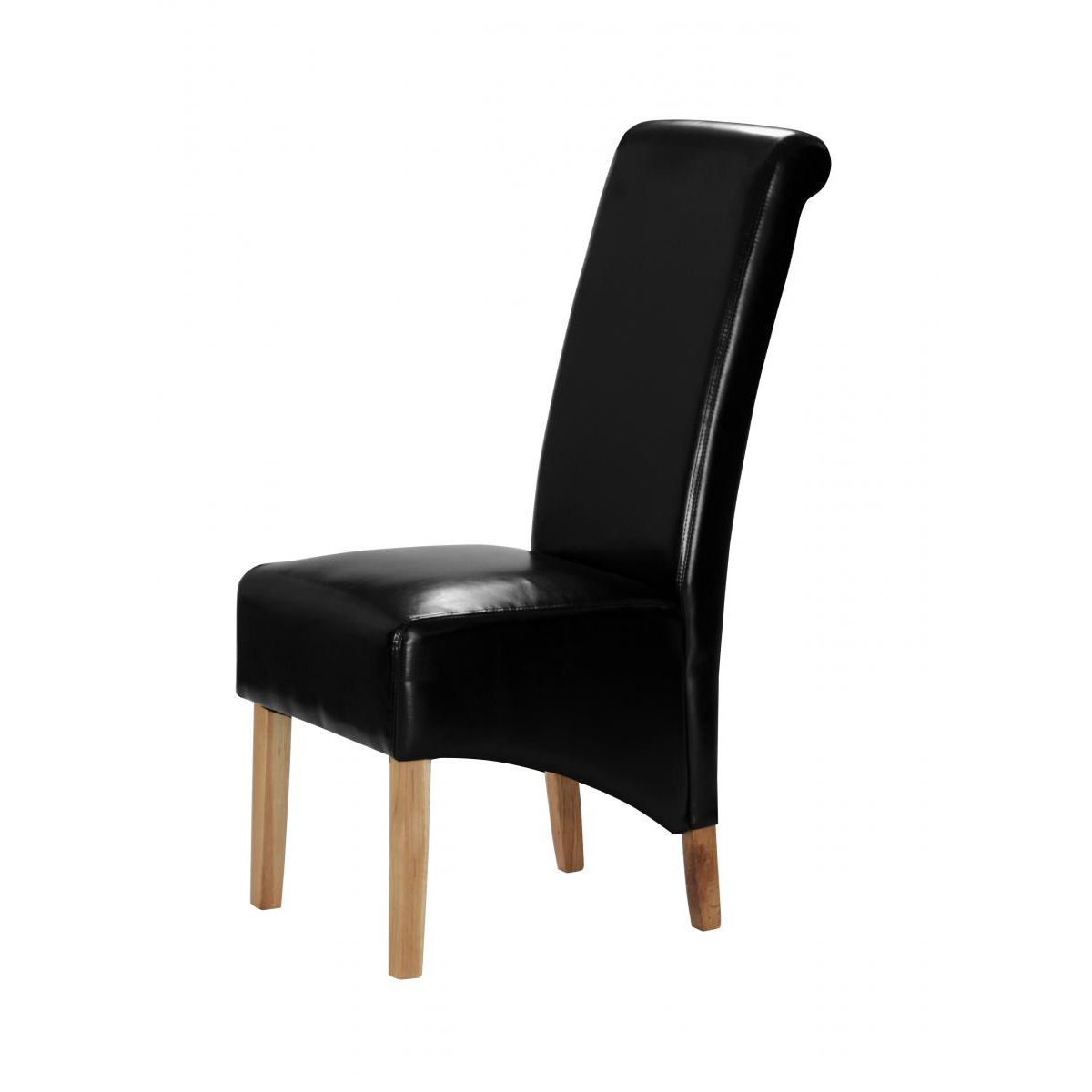 Kelsey Bonded Leather Chair Solid Oak Leg