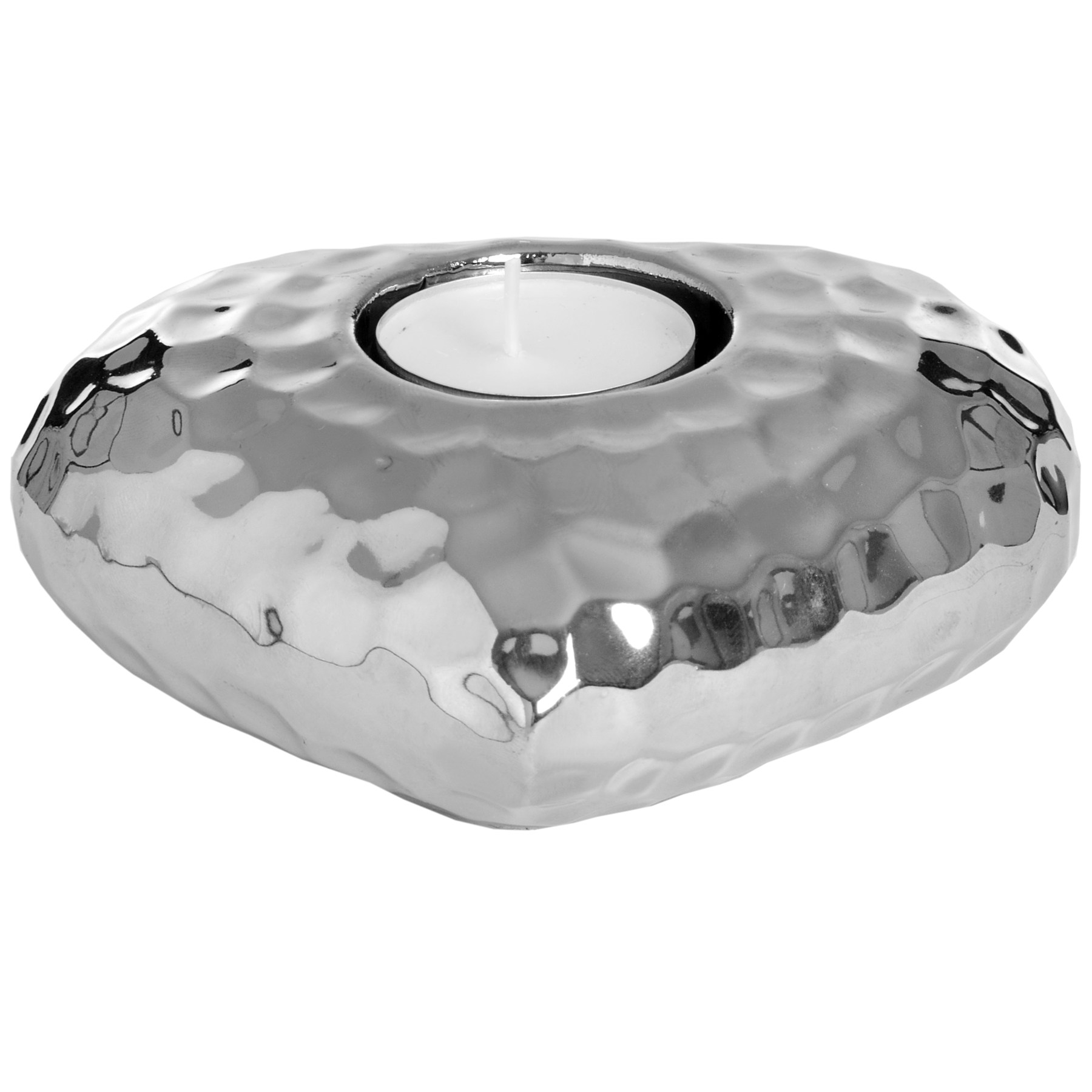 Love Heart Tea Light Holder In Dimple Effect