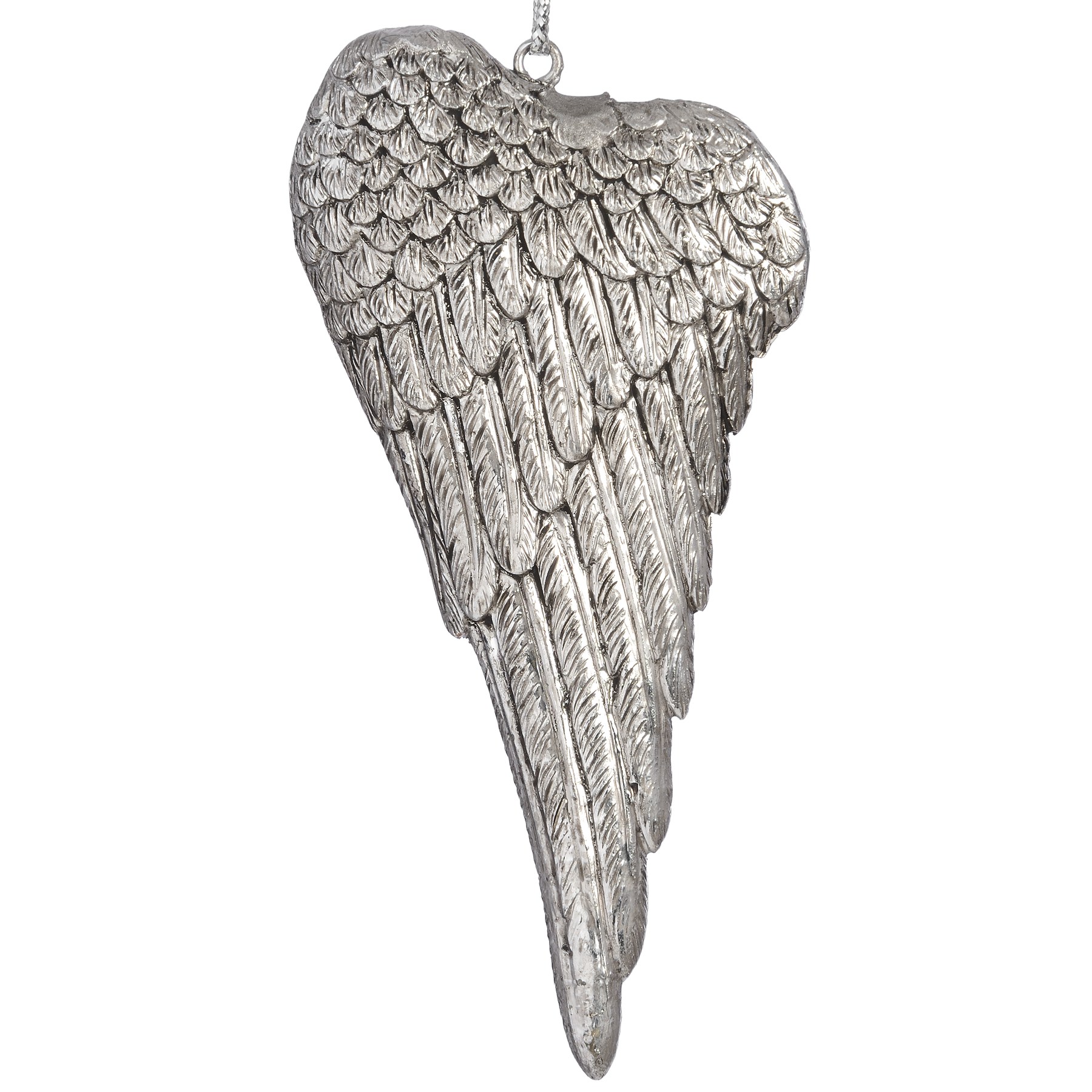 Silver Wing Hanging Ornament