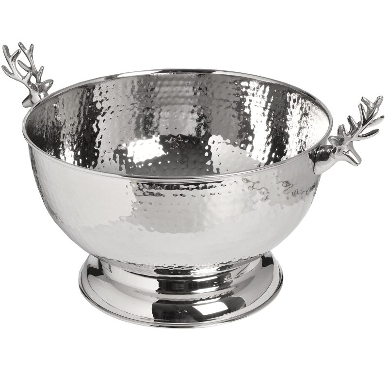 Nickel Wine Cooler With Stag Handles 36cm - Image 3