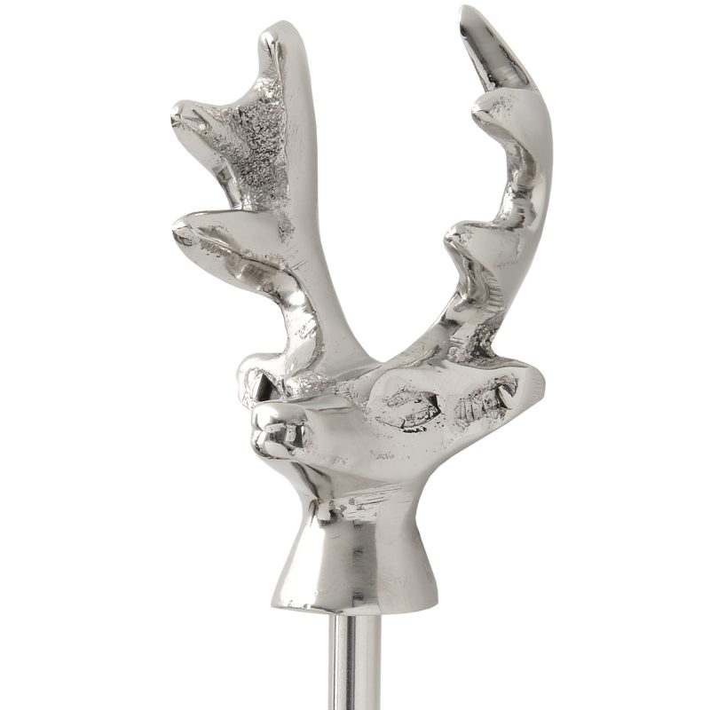 Stag Shoe Horn In Nickel Finish - Image 2