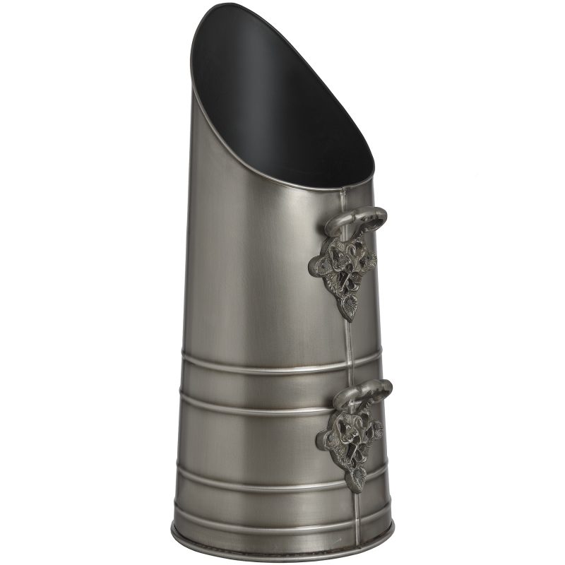 Coal Scuttle In Antique Pewter Finish - Image 2