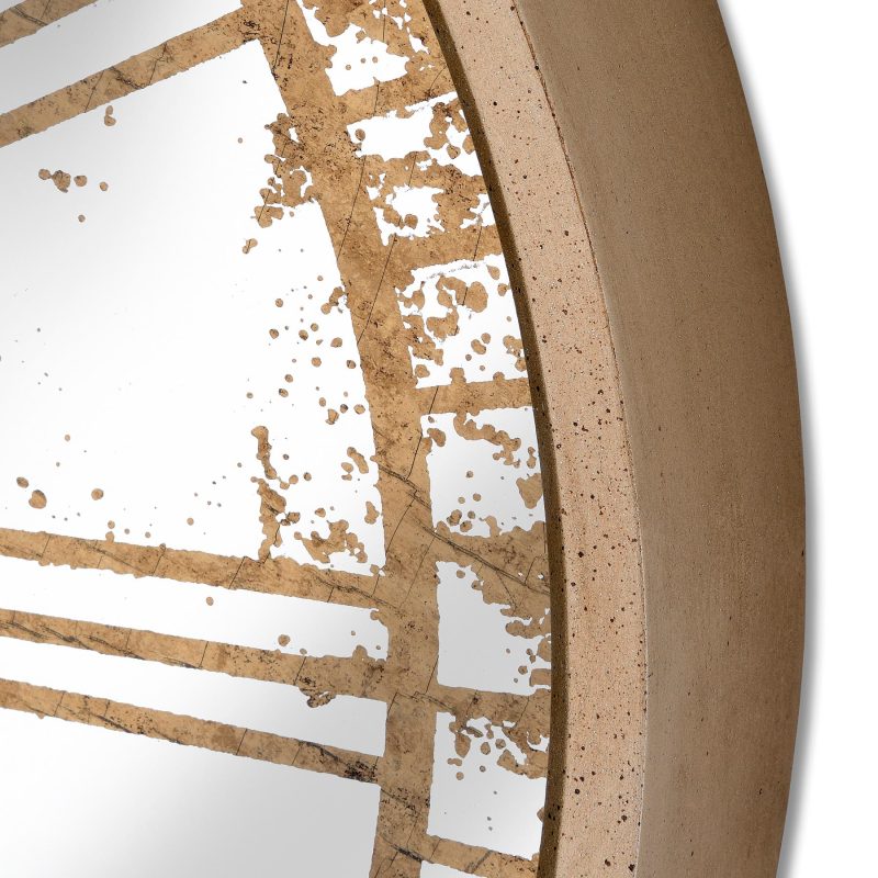 Mirrored Round Clock With Moving Mechanism - Image 3