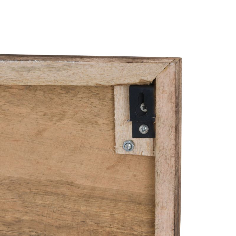 Four Nickel Horse Shoe Hooks On Wooden Board - Image 3
