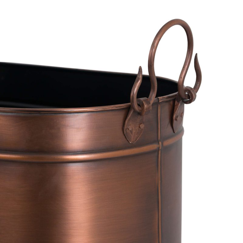 Large Copper Log Bucket - Image 2
