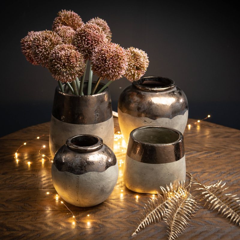 Metallic Dipped Large Vase - Image 3