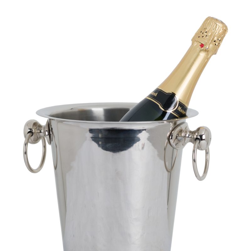 Champagne Bucket On Stand Finished Nickel - Image 2