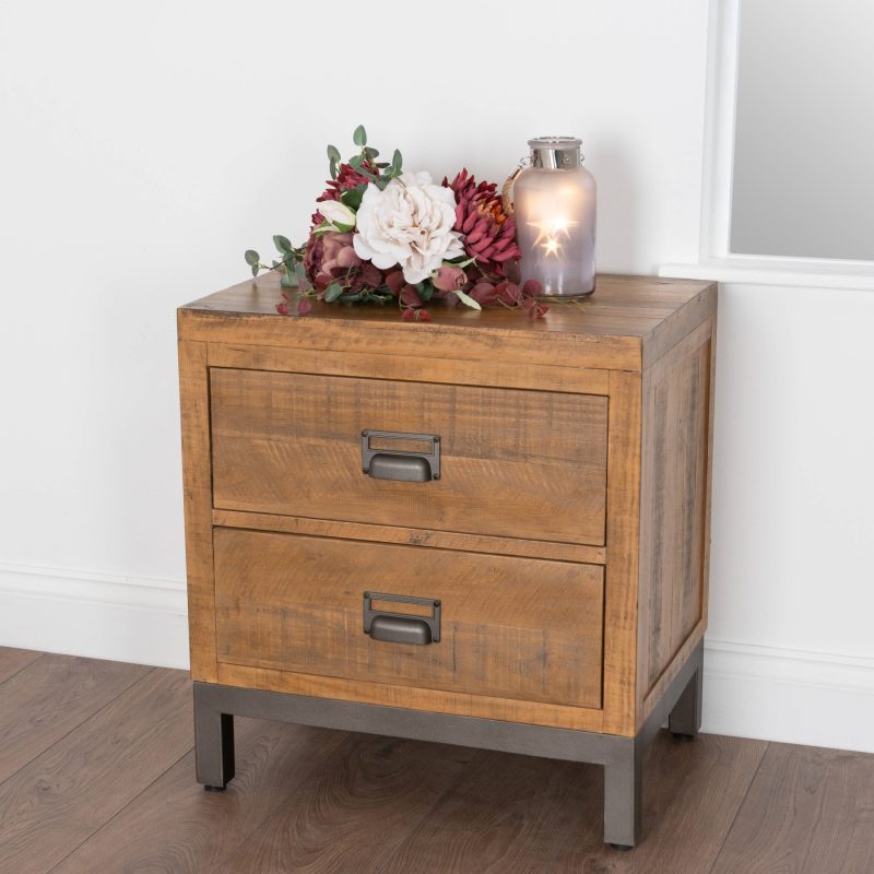 The Draftsman Collection Two Drawer Bedside - Image 4
