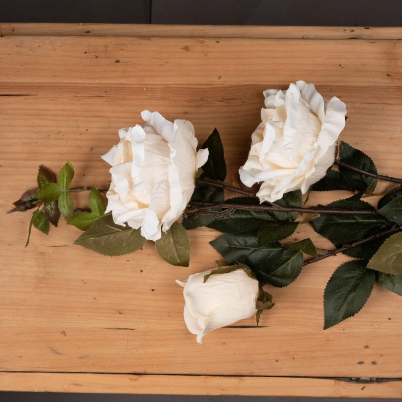 Autumn White Rose Spray - Image 3