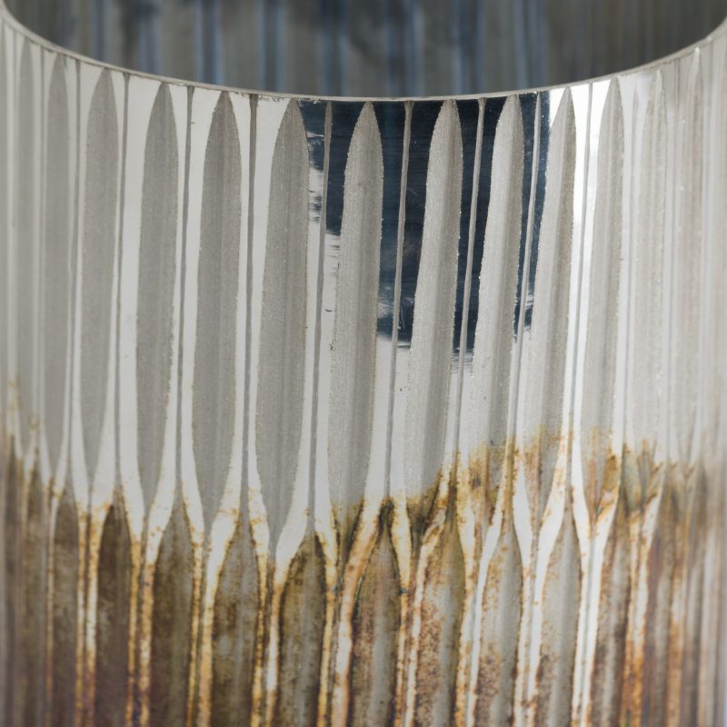 Grey And  Bronze Large Ombre Candle Holder - Image 2