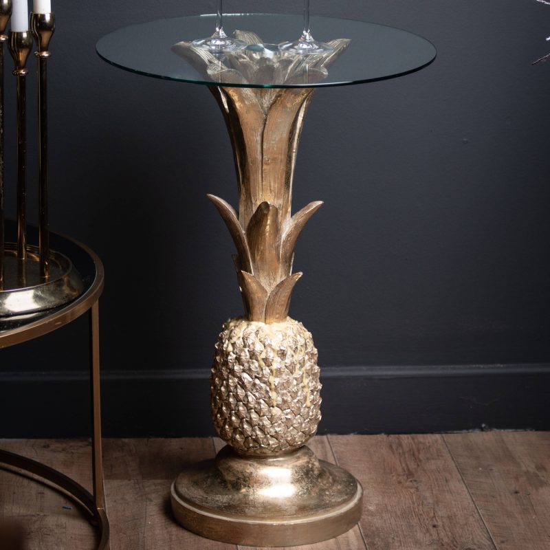 Ashby Gold Pineapple Side Table - Image 3