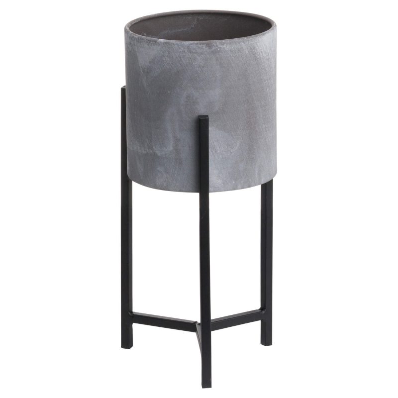 Set Of Two Concrete Effect Table Top Planter - Image 3