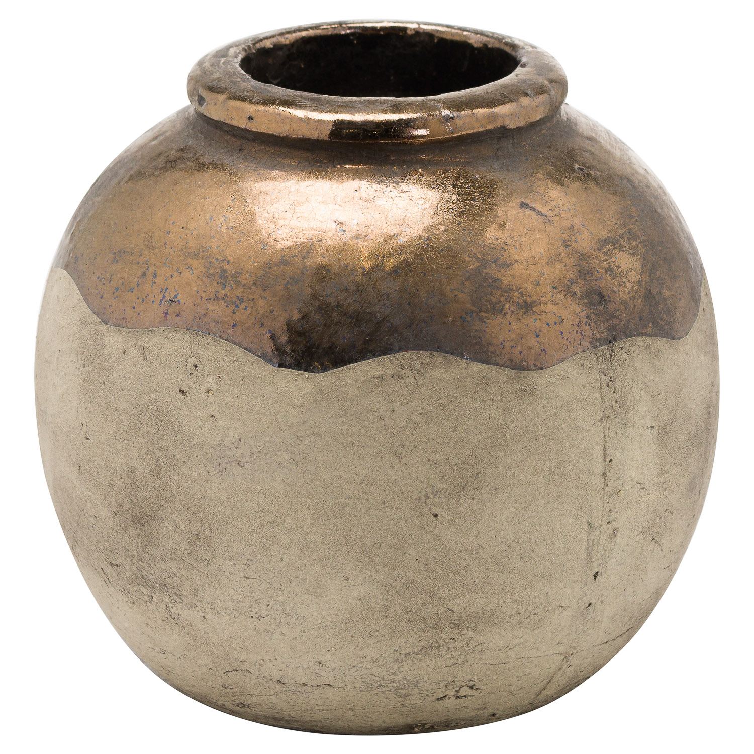 Evi Antique Bronze Bombom Vase - Belvic Furniture