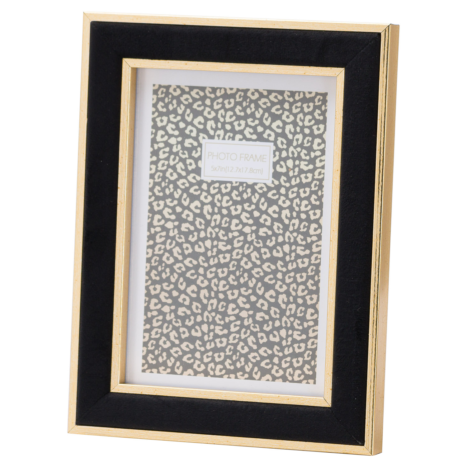 Black Velvet With Gold 5X7 Frame