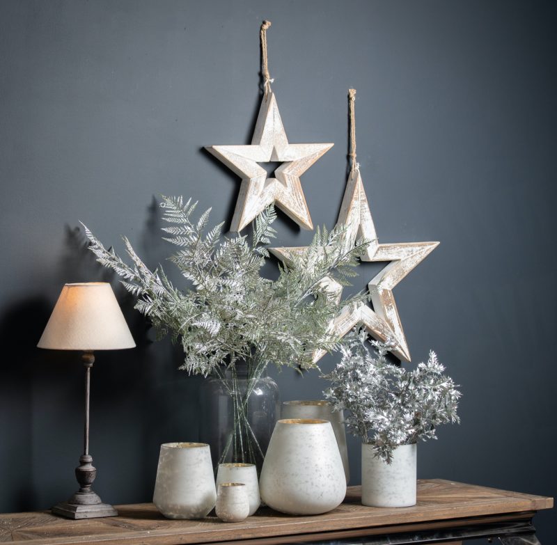 The Noel Collection Large White Patterned Candle Holder - Image 2