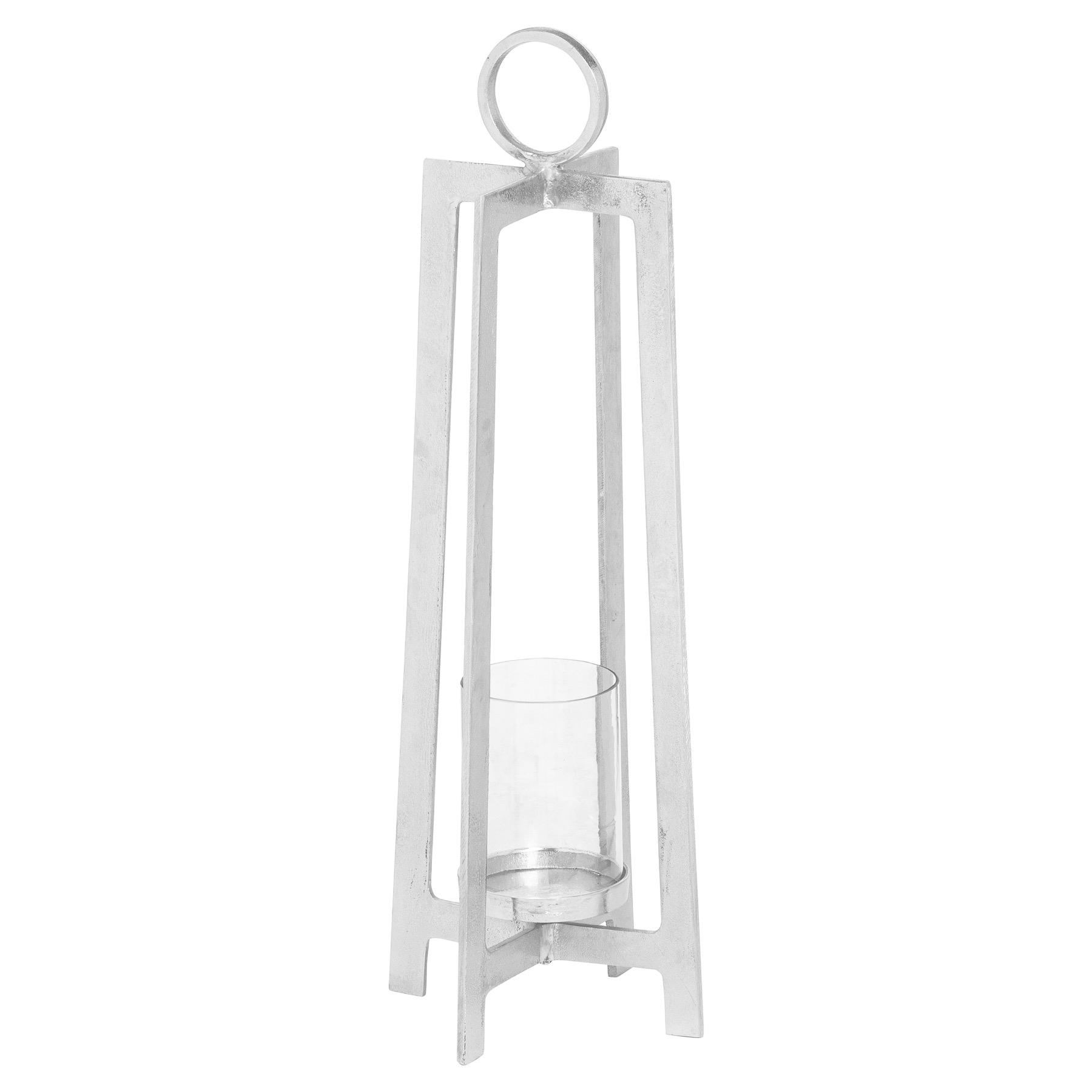 Farrah Collection Silver Large Lantern