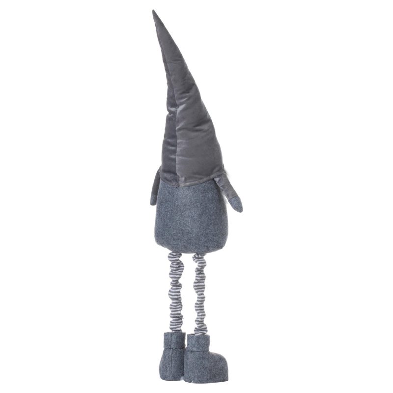 Tall Grey Velvet Gonk - Image 4