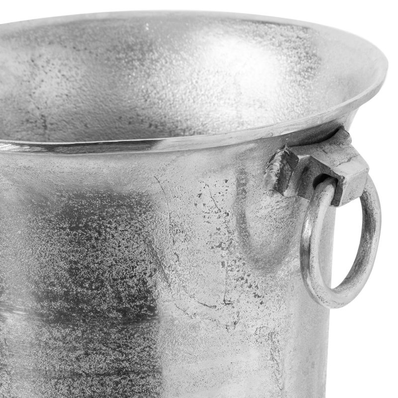 Large Cast Aluminium Standing Champagne Cooler - Image 2