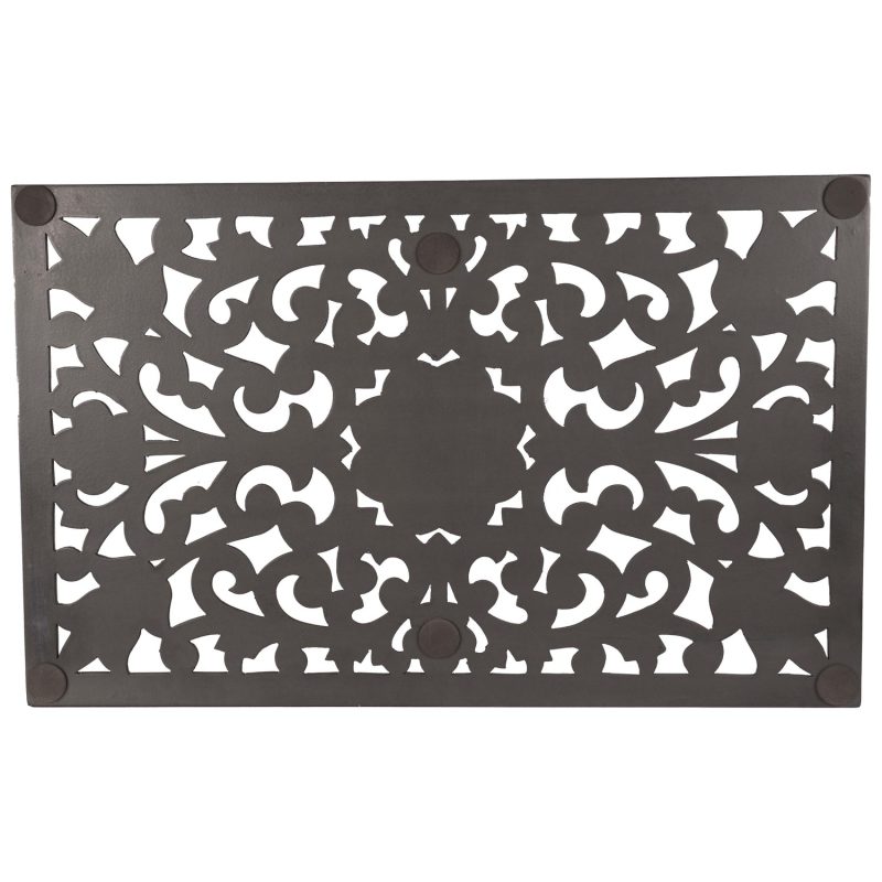 Large Rectangular Carved Metallic Hampton Tray - Image 3