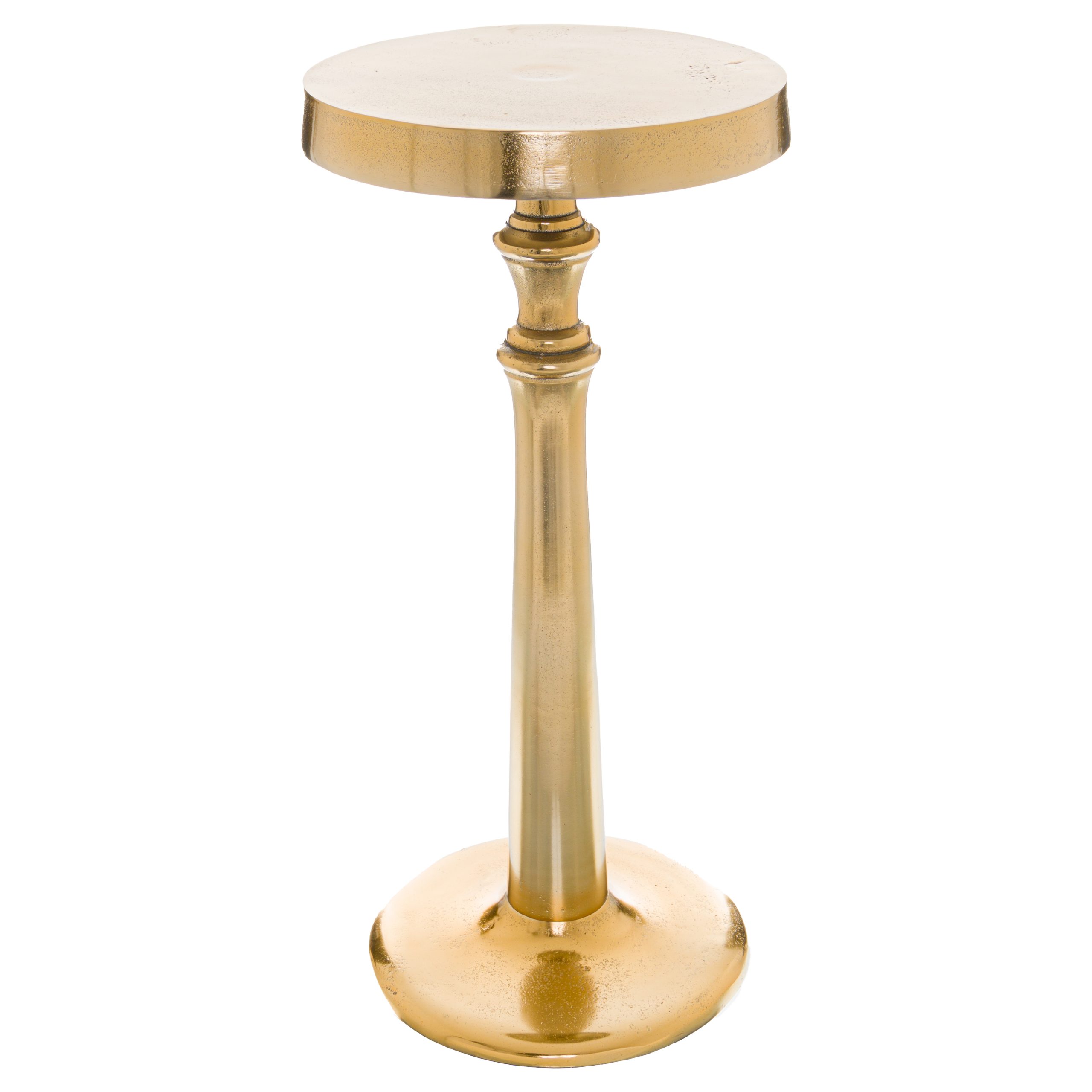 Gold Column Side Table
