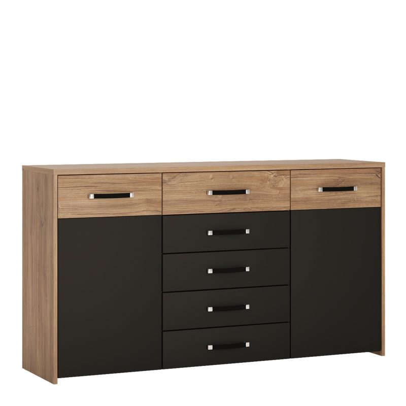 Monaco 2 Door 5 Drawer Wide Cupboard - Image 2