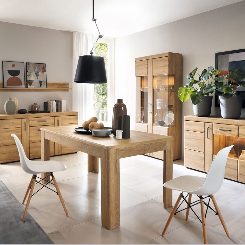 Cortina Extending Dining Table 160-200cm in Grandson Oak - Image 4