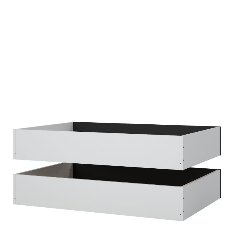 Naia Set of 2 Underbed Drawers (for Single or Double Beds) in Black Matt - Image 5