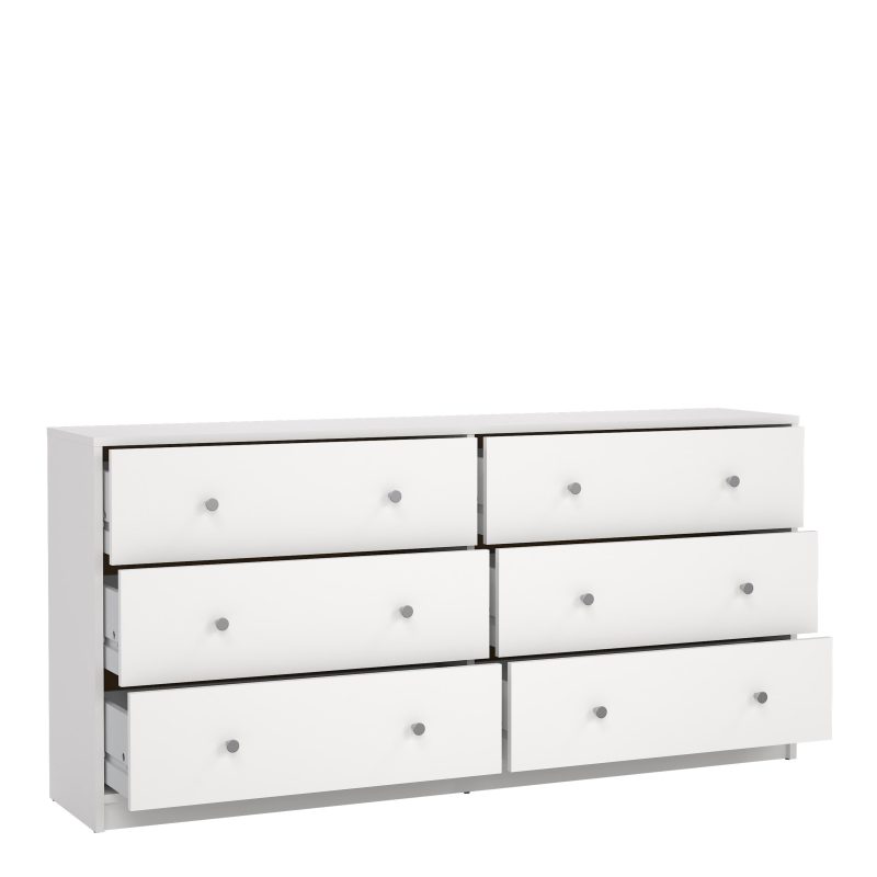May Chest Of 6 Drawers (3+3) In White - Image 6