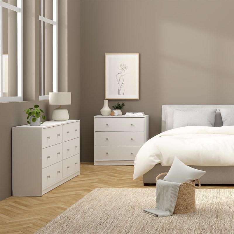 May Chest Of 6 Drawers (3+3) In White - Image 7