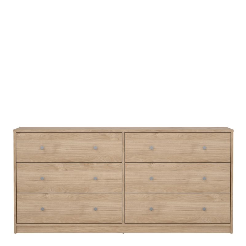 May Chest of 6 Drawers (3+3) in Jackson Hickory Oak - Image 3