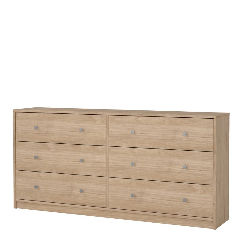May Chest of 6 Drawers (3+3) in Jackson Hickory Oak - Image 4