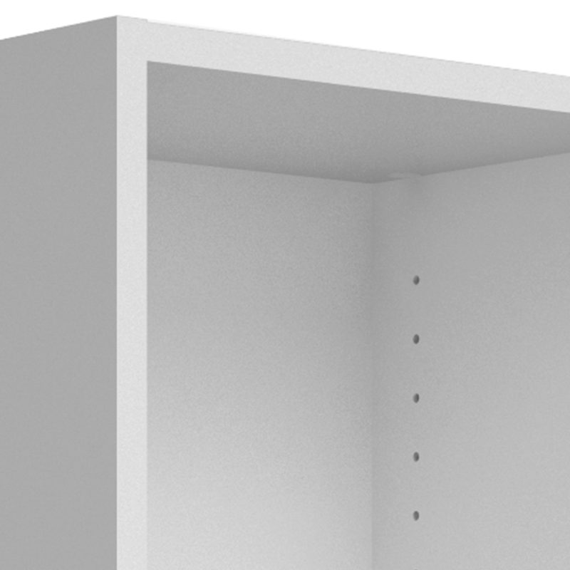 Basic Low Narrow Bookcase (2 Shelves) in White - Image 7