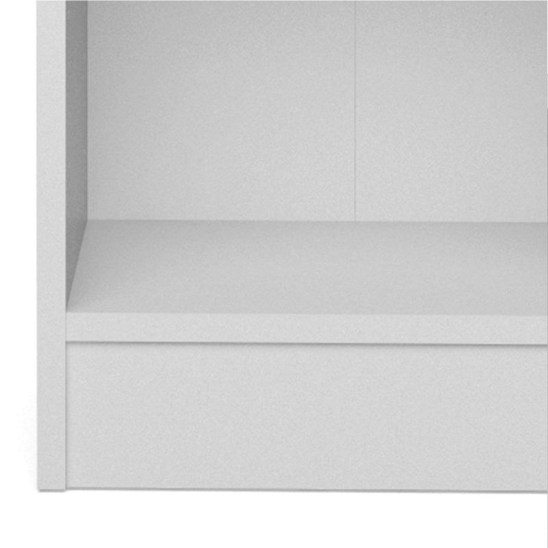 Basic Low Narrow Bookcase (2 Shelves) in White - Image 8