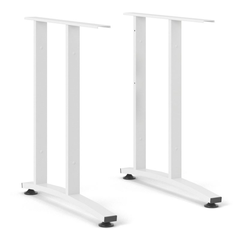 Prima Desk 120cm in Oak with White Legs - Image 5