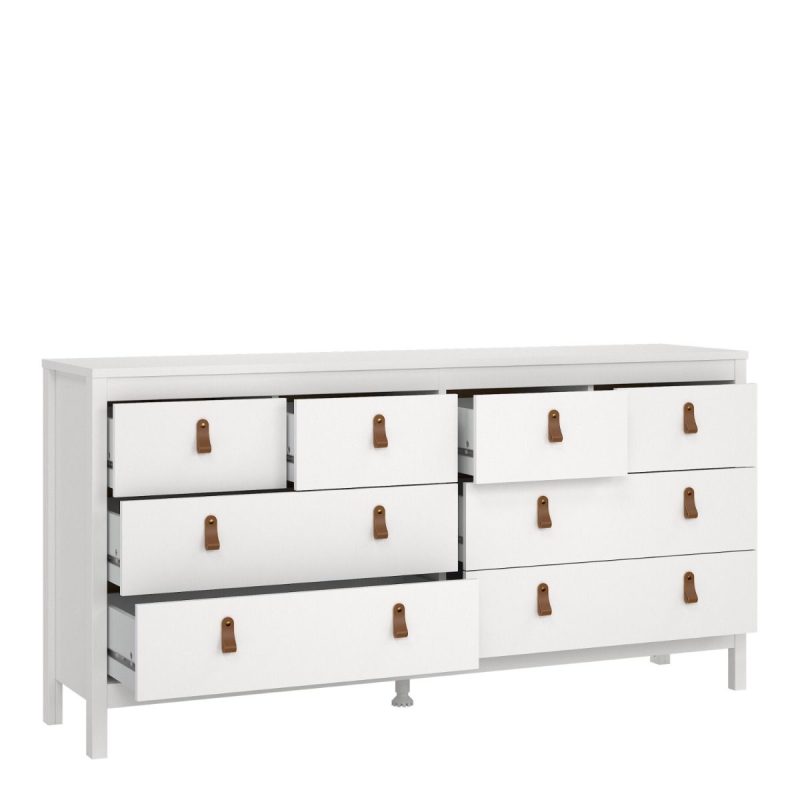 Barcelona Double Dresser 4+4 Drawers in White - Image 5