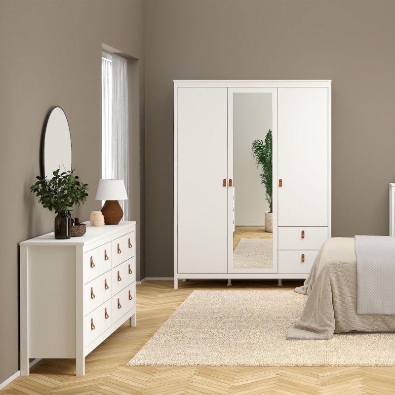 Barcelona Double Dresser 4+4 Drawers in White - Image 6