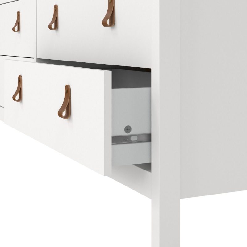 Barcelona Double Dresser 4+4 Drawers in White - Image 8