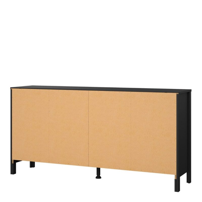 Barcelona Double Dresser 4+4 Drawers in Matt Black - Image 4