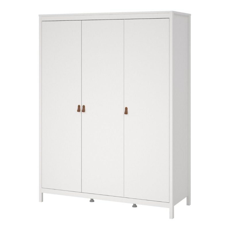 Barcelona Wardrobe with 3 Doors in White - Image 3