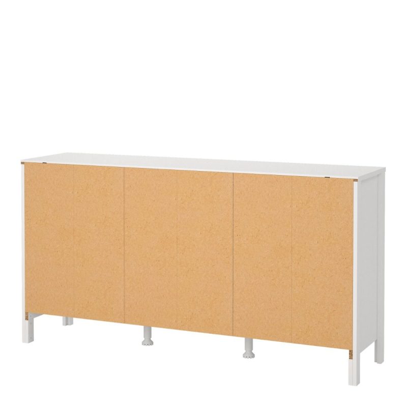 Barcelona Sideboard 2 Doors 3 Drawers in White - Image 4