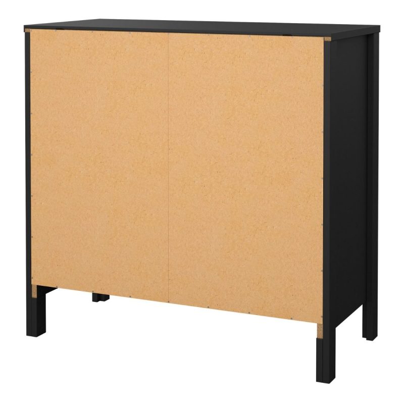 Barcelona Sideboard 2 Doors 1 Drawer in Matt Black - Image 4