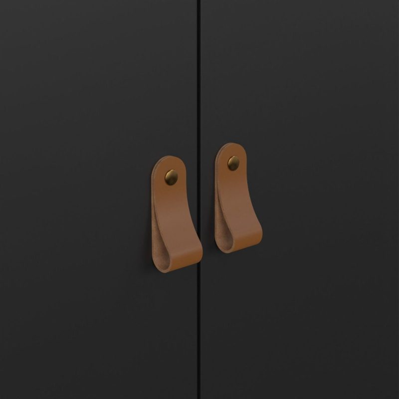 Barcelona Wardrobe with 2 Doors in Matt Black - Image 7