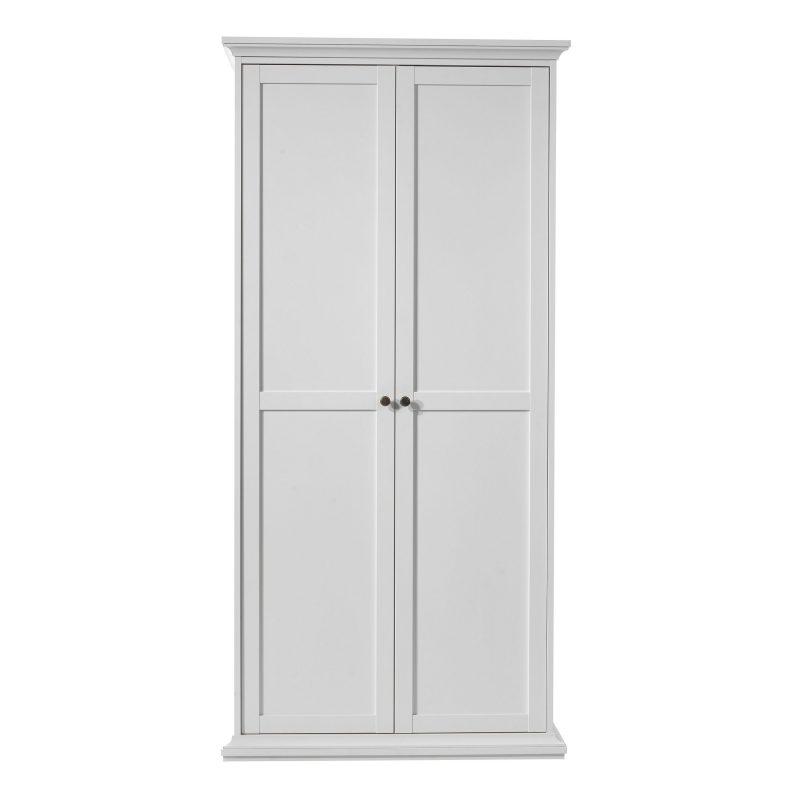 Paris Wardrobe with 2 Doors in White - Image 3