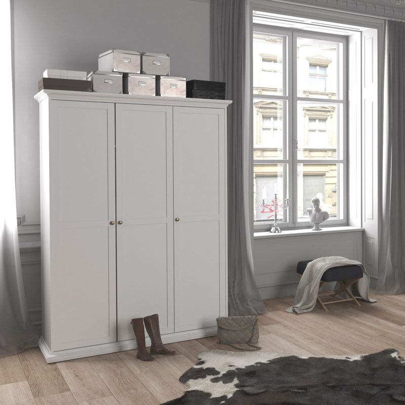 Paris Wardrobe with 2 Doors in White - Image 6