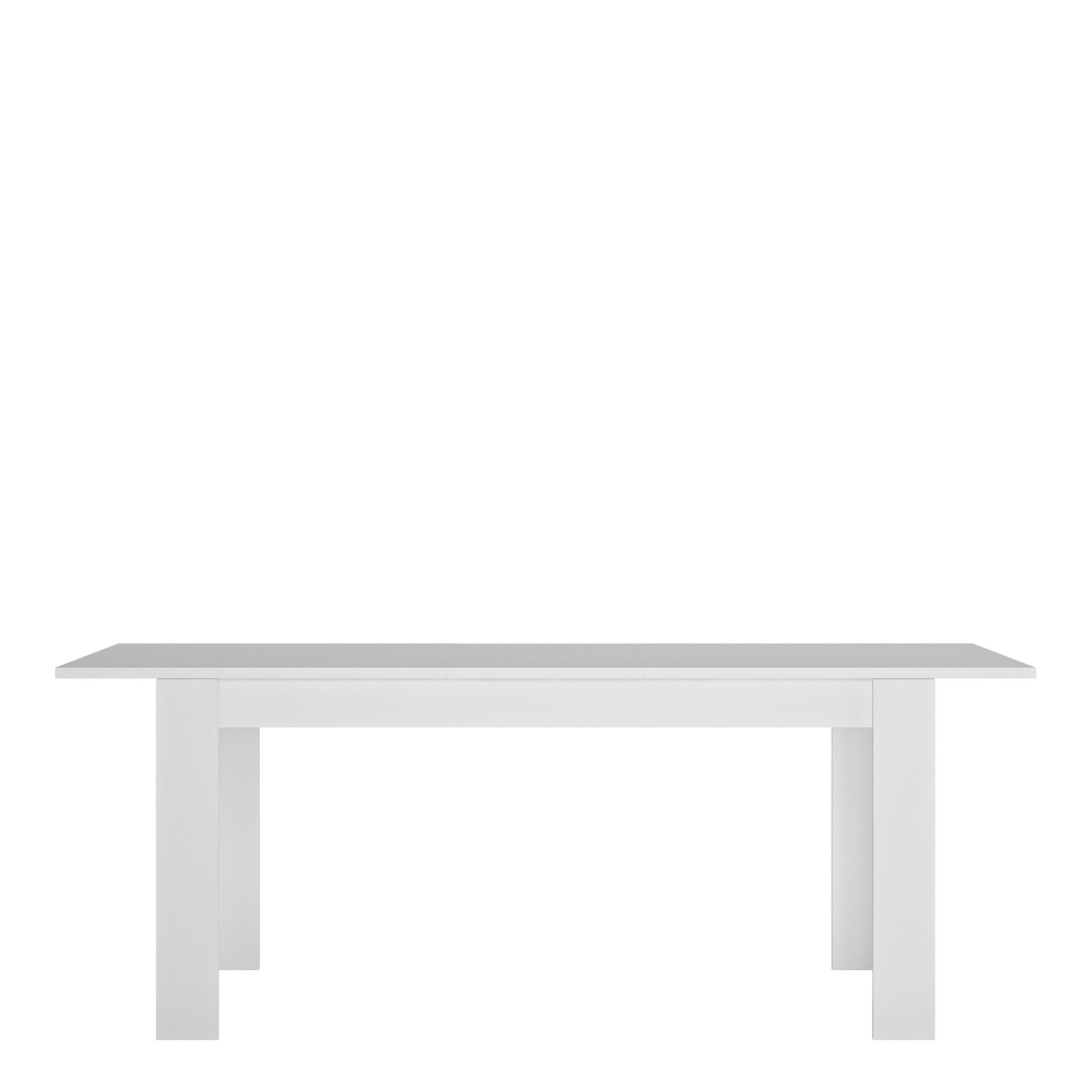 Lyon Large Extending Dining Table 160/200 Cm In White And High Gloss