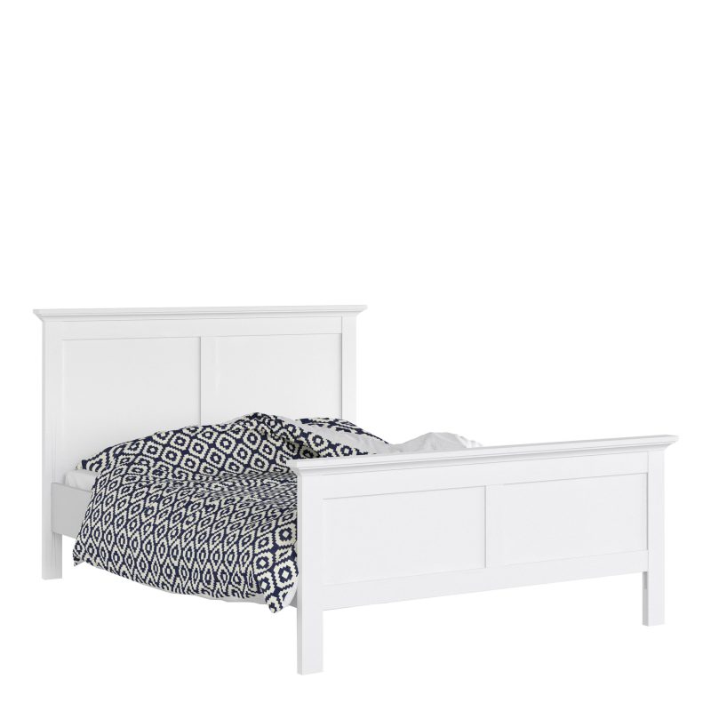 Paris Double Bed (140 x 200) in White - Image 4