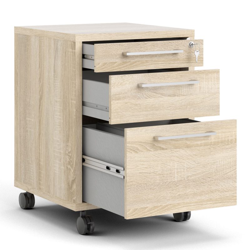 Prima Mobile File Cabinet In Oak - Image 7